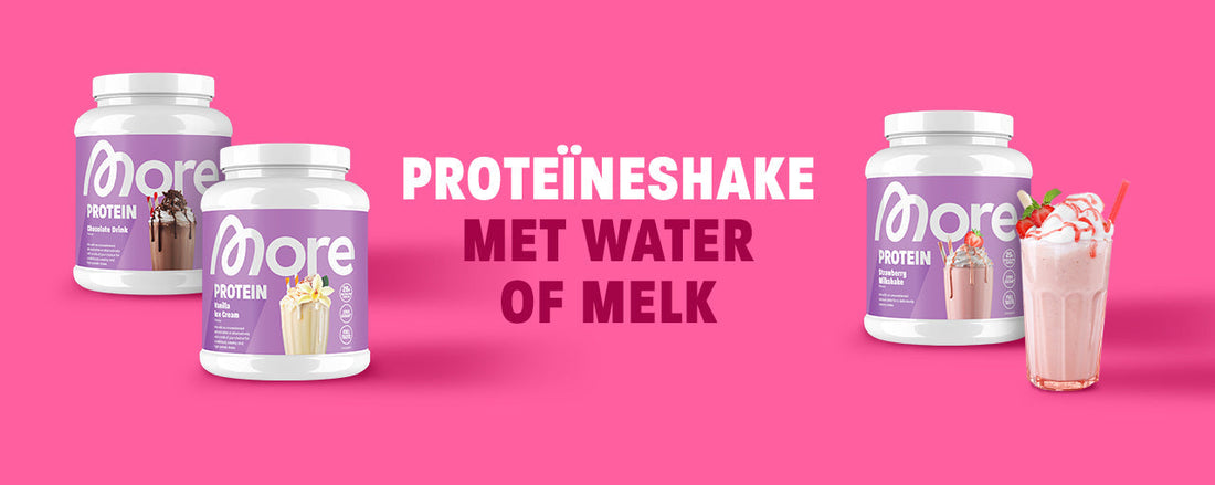 Protein shake with water or milk: what's better?