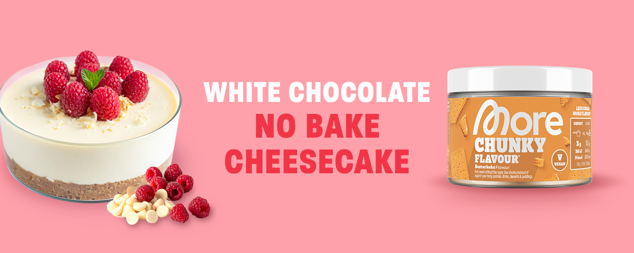 No Bake Rasperry White Chocolate Cheesecake