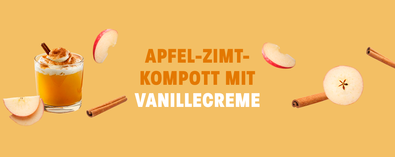 Apple and Cinnamon Compote with Vanilla Cream