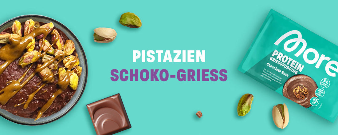Chocolate Pistachio Semolina Pudding